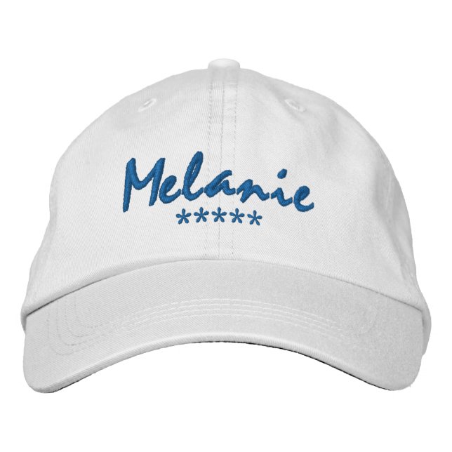 Gorra Bordada Melanie Name (Anverso)
