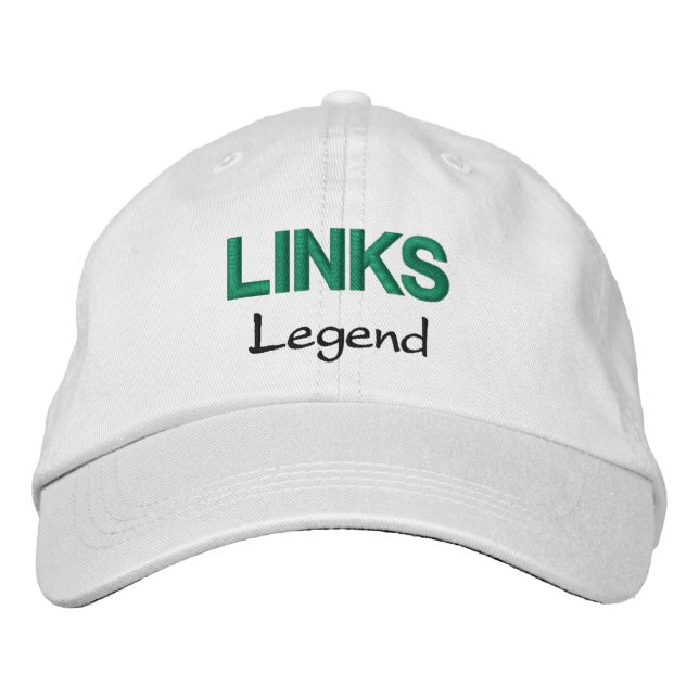 Gorra Bordada Mens Fashion Funny Novedad Golf LINKS LEGEND (Anverso)