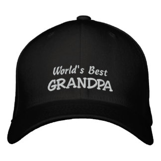 Gorra Bordada ¡Mensaje corto GRANDPA-Add del mundo!