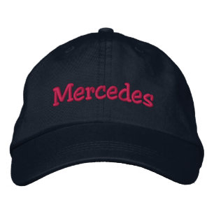 Gorra Bordada Mercedes Nombre Bloque De Béisbol