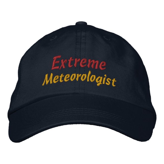 Gorra Bordada Meteorólogo extremo tormenta Chaser Storm Stpotter (Anverso)