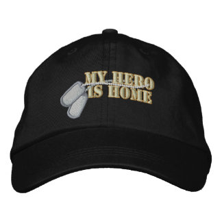 Gorra Bordada Mi héroe está en casa