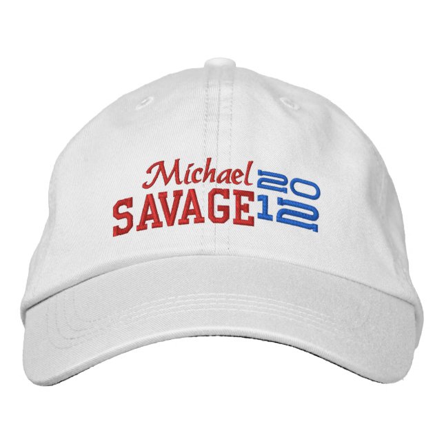 Gorra Bordada Michael Savage para presidente 2012 (Anverso)