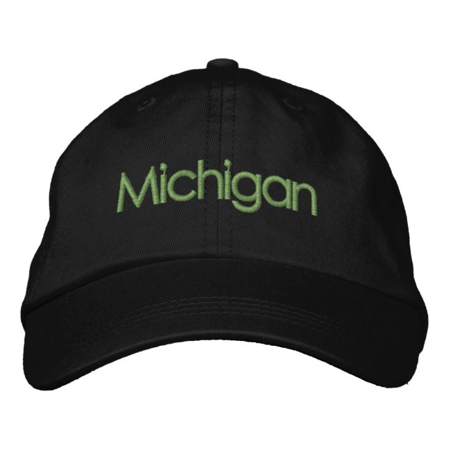 Gorra Bordada Michigan borrojó sombrero de béisbol (Anverso)