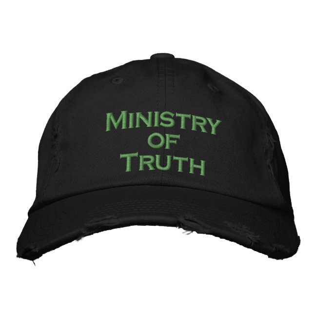 Gorra Bordada Ministerio de la Verdad (Anverso)