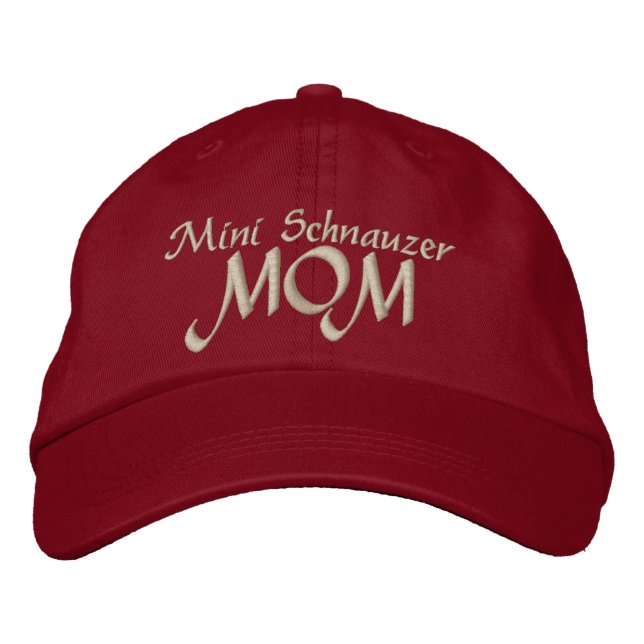 Gorra Bordada Ministra Schnauzer Mom (Anverso)
