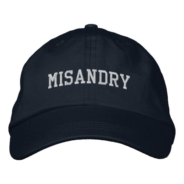 Gorra Bordada Misandry Cap (Anverso)