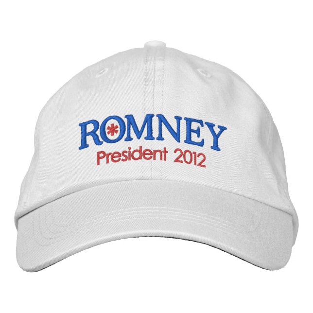 Gorra Bordada Mitt Romney Personalizado (Anverso)