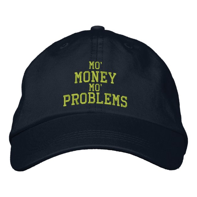 Gorra Bordada MO' MONEY MO' PROBLEMAS DENOMINADOS Cap (Anverso)