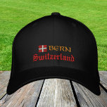 Gorra Bordada Moda Berna y Suiza / Patriotas de la bandera suiza<br><div class="desc">Gorras bordados: Suiza y Berna,  béisbol de moda con bandera suiza / sombreros de camioneros para los patriotas suizos - amor a mi país,  viajes,  vacaciones / hinchas deportivos</div>