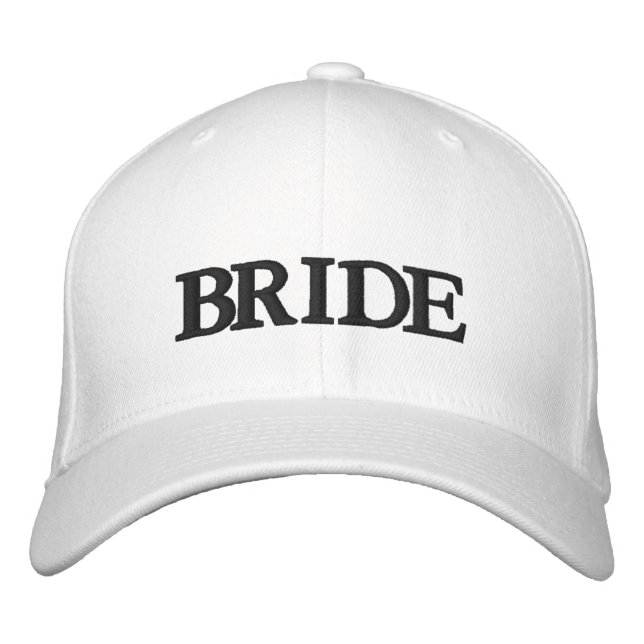 Gorra Bordada Moda Bride texto negro blanco (Anverso)