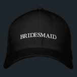 Gorra Bordada Moda dama de honor boda blanco y negro<br><div class="desc">Moda dama de honor boda blanco y negro Béisbol bordado disponible en muchos colores y opciones</div>