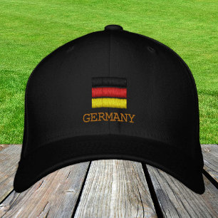 Gorra Bordada Moda de bandera alemana y alemana / Patriotas