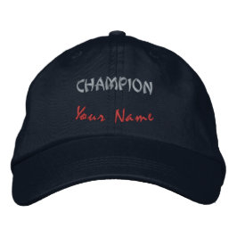 Gorra Bordada Moda de Campeón Personalizada-Gorra Azul Marino Tu