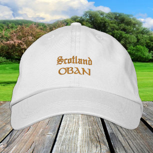 Gorra Bordada Moda de Escocia y OBAN / Patriotas escoceses