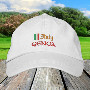 Gorra Bordada Moda de Génova e Italia / Patriotas de la bandera