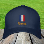 Gorra Bordada Moda de la bandera francesa / Frances Patriates<br><div class="desc">Gorras bordados: Béisbol de moda con bandera francesa y sombreros de camionero para los patriotas franceses - amor a mi país,  viajes,  vacaciones / hinchas deportivos</div>