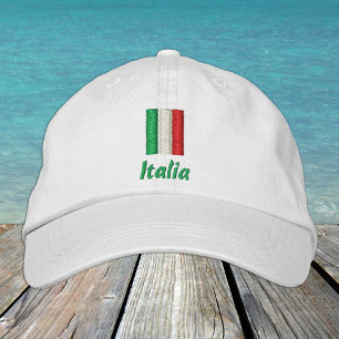 Gorra Bordada Moda de la bandera italiana/Patriotas italianos