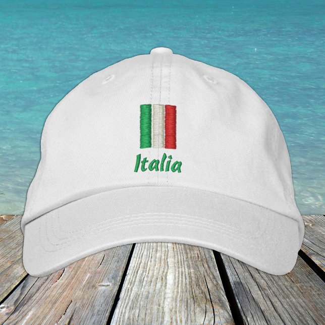 Gorra Bordada Moda de la bandera italiana/Patriotas italianos (Subido por el creador)
