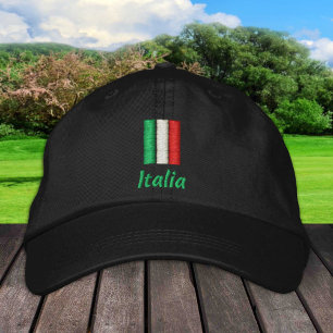 Gorra Bordada Moda de la bandera italiana/Patriotas italianos