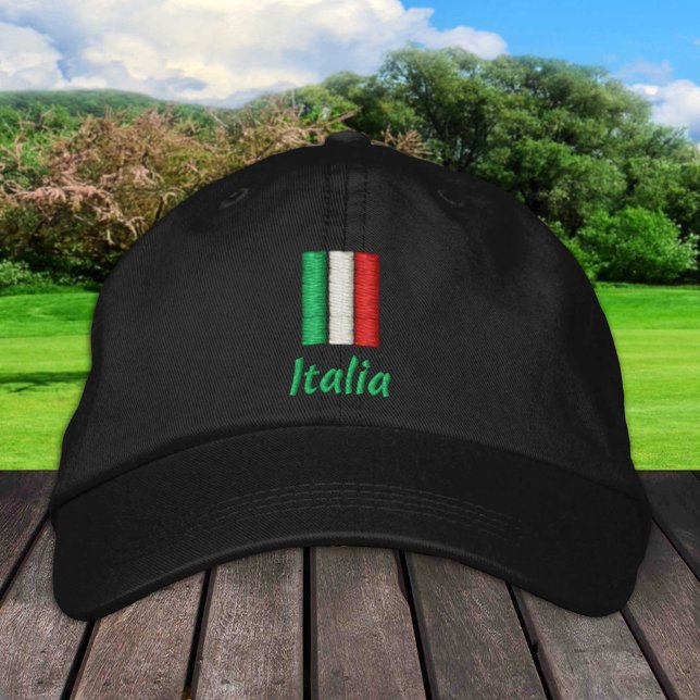 Gorra Bordada Moda de la bandera italiana/Patriotas italianos (Subido por el creador)