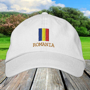 Gorra Bordada Moda de la bandera rumana y rumana / Patriotas