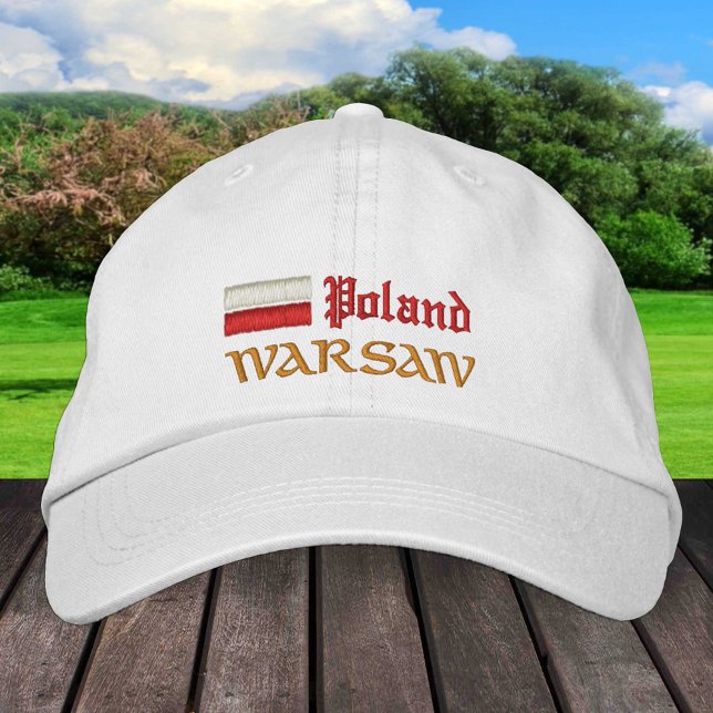 Gorra Bordada Moda de Varsovia y Polonia/Bandera polaca (Subido por el creador)