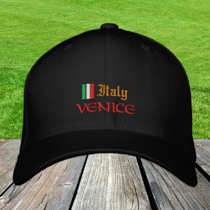 Gorra Bordada Moda de Venecia e Italia / Patriotas de la bandera
