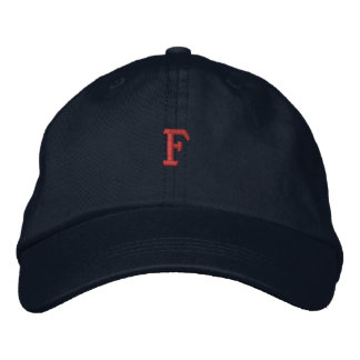Gorra Bordada Moda Inicial F - Letra Monograma Sombrero Guapo