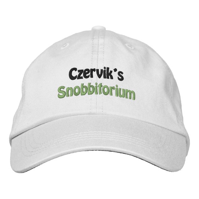 Gorra Bordada Moda masculina divertida novedad Czervik's Snobbit (Anverso)