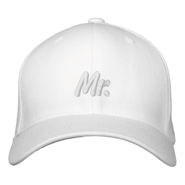 Gorra Bordada Moda Sr. blanco rosa rubor lindo (Anverso)