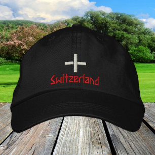 Gorra Bordada Moda Suiza y Bandera Suiza / Patriotas