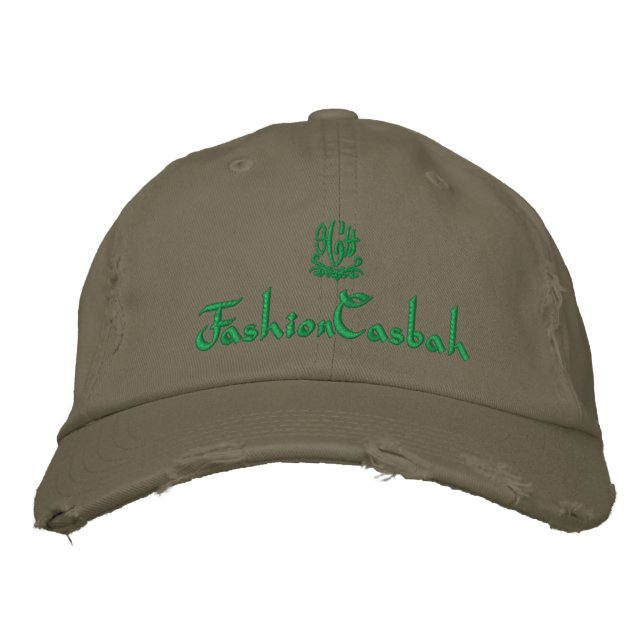 Gorra Bordada ModaCasbah Olive Green (Anverso)