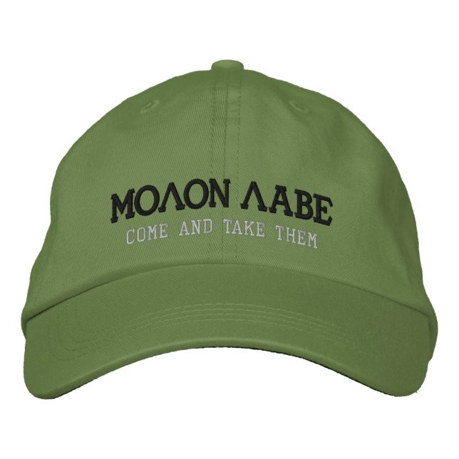 GORRA BORDADA MOLON LABE (Anverso)