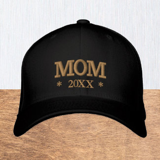 Gorra Bordada MOM 20XX embroidered baseball cap gold / white