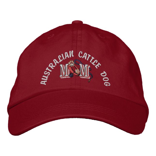 Gorra Bordada MOM de ganado vacuno australiano (Anverso)