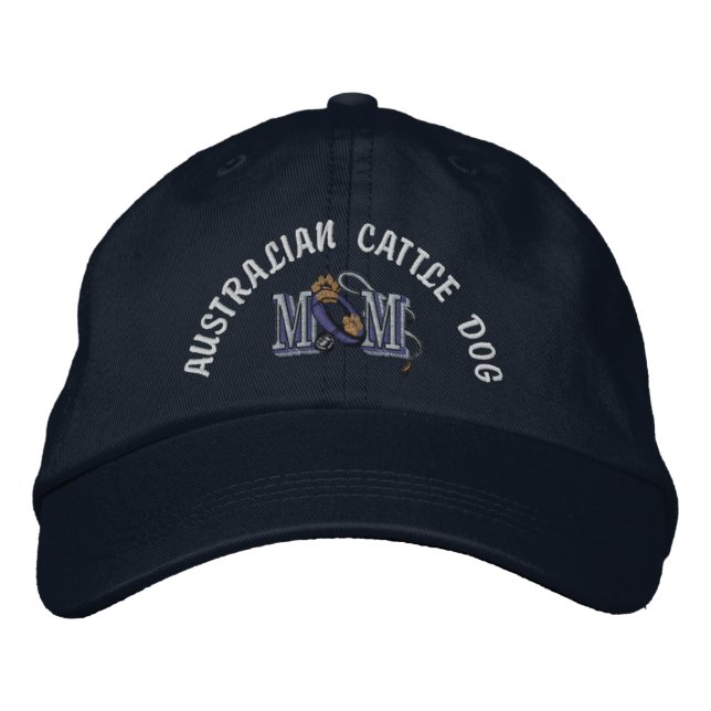 Gorra Bordada MOM de ganado vacuno australiano (Anverso)