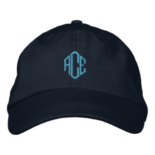 Gorra Bordada Monograma azul