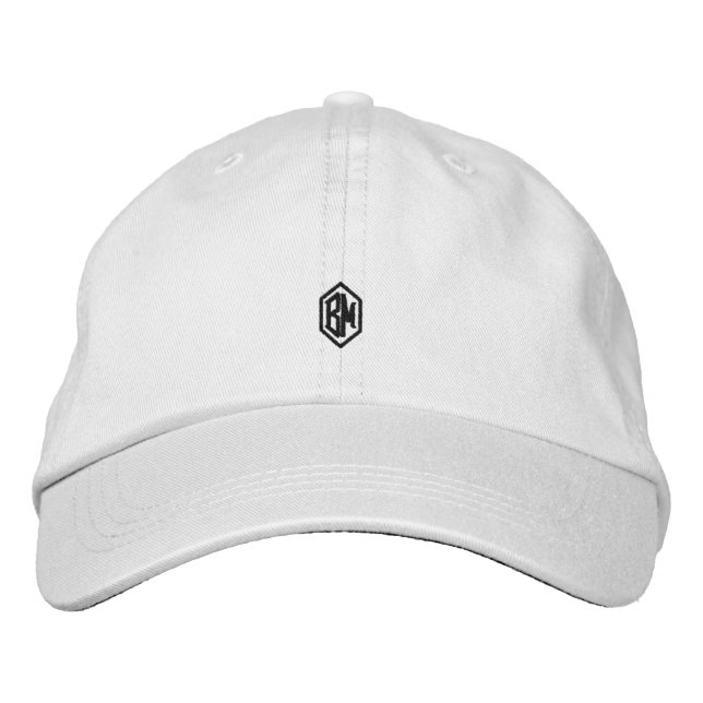 Gorra Bordada Monograma Blanco para Hombres  (Anverso)