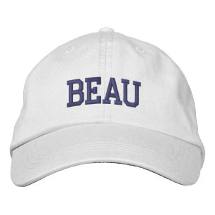 Gorra Bordada Monograma de bloque atlético de la Marina con nomb