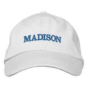 Gorra Bordada Monograma de texto de nombre verde azulado persona