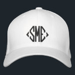 Gorra Bordada Monograma Iniciales Monogramadas Personalizado Per<br><div class="desc">El Personalizado de Iniciales Monogramadas (Monograma Monogramed Inicials) y el tapón de béisbol bordado personalizado presentan el sencillo y moderno monograma bordado de sus iniciales. Perfecto como regalo para la familia y amigos por cumpleaños, Navidades, Día del Padre, Día de la Madre, bodas y más. Creado por Evco Studio www.zazzle.com/store/evcostudio...</div>