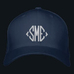 Gorra Bordada Monograma Iniciales Monogramadas Personalizado Per<br><div class="desc">El Personalizado de Iniciales Monogramadas (Monograma Monogramed Inicials) y el tapón de béisbol bordado personalizado presentan el sencillo y moderno monograma bordado de sus iniciales. Perfecto como regalo para la familia y amigos por cumpleaños, Navidades, Día del Padre, Día de la Madre, bodas y más. Creado por Evco Studio www.zazzle.com/store/evcostudio...</div>