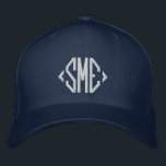 Gorra Bordada Monograma Iniciales Monogramadas Personalizado Per<br><div class="desc">El Personalizado de Iniciales Monogramadas (Monograma Monogramed Inicials) y el tapón de béisbol bordado personalizado presentan el sencillo y moderno monograma bordado de sus iniciales. Perfecto como regalo para la familia y amigos por cumpleaños, Navidades, Día del Padre, Día de la Madre, bodas y más. Creado por Evco Studio www.zazzle.com/store/evcostudio...</div>