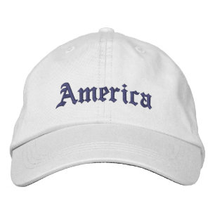 Gorra Bordada Monograma personalizado bordado América País