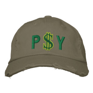 Gorra Bordada Monograma Rótulo personalizado en efectivo en dóla