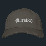 Gorra Bordada Monogramado de estilo<br><div class="desc">Elegante gorra de béisbol bordada monocromática.</div>