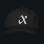 GORRA BORDADA MONOGRAMOS<br><div class="desc">Su propia X inicial bellamente bordada. Para cambiar a la letra,  haga clic en personalizar,  quite la letra existente y escriba la propia.</div>