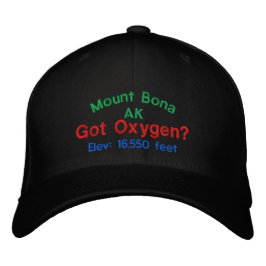 Gorra Bordada Monte Bona Alaska Elevación Cap