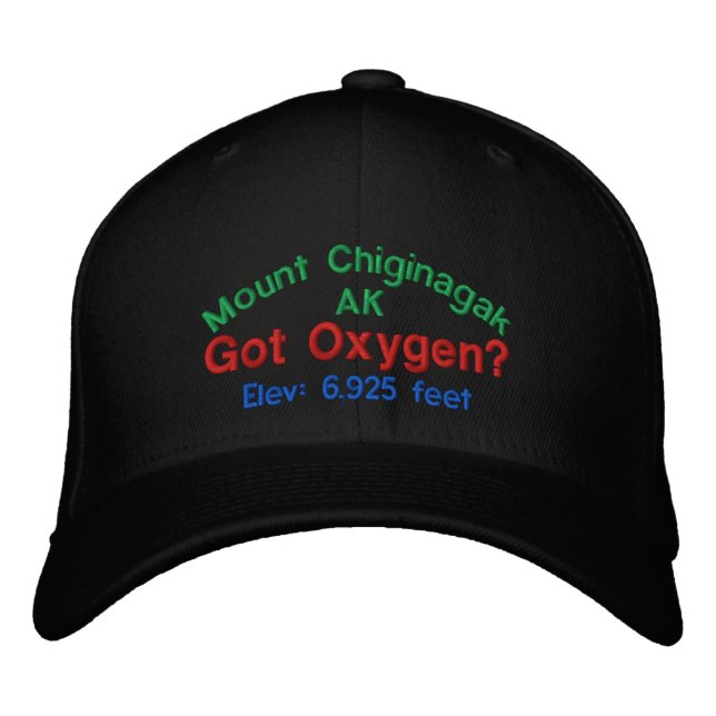 Gorra Bordada Monte Chiginagak Alaska Elevation Cap (Anverso)